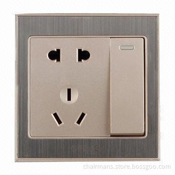 Wall switch with sockets